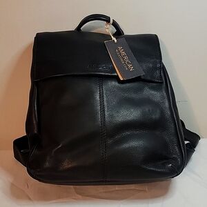 American Leather Co. Black Backpack